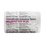 マレグラDXTプラス，シルデナフィル 100mg／デュロキセチン 60mg 錠剤　シート情報